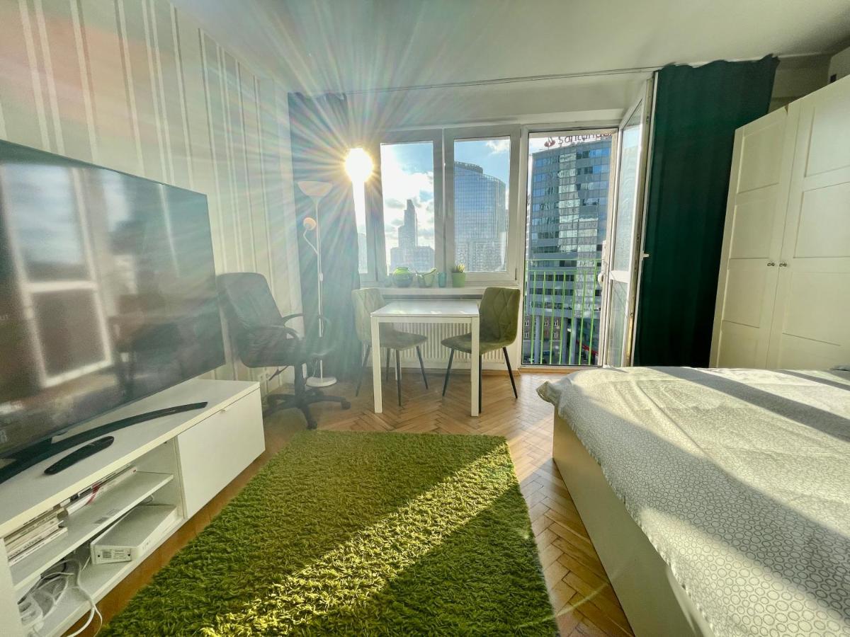 Super Apartament Green Rondo Onz Metro Nowe Wifi 300 Mb/S Aircondition Netflix Spotify Varsovia Exterior foto